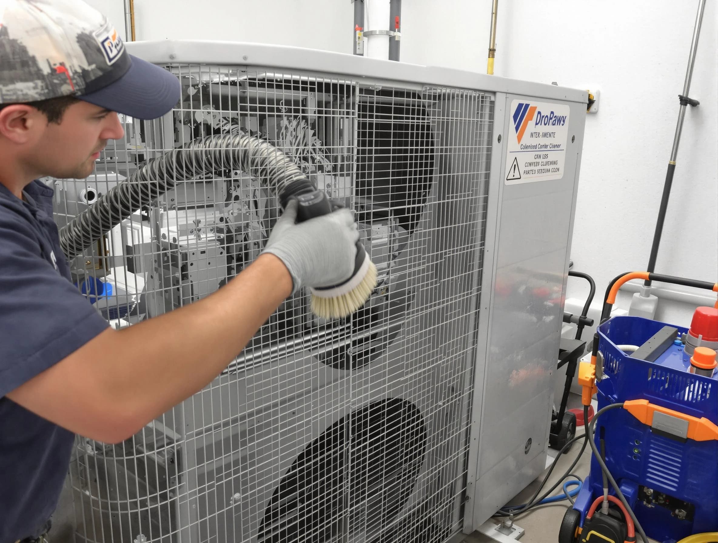 El Monte Air Duct Cleaning specialist performing precision AC coil cleaning for improved system performance in El Monte