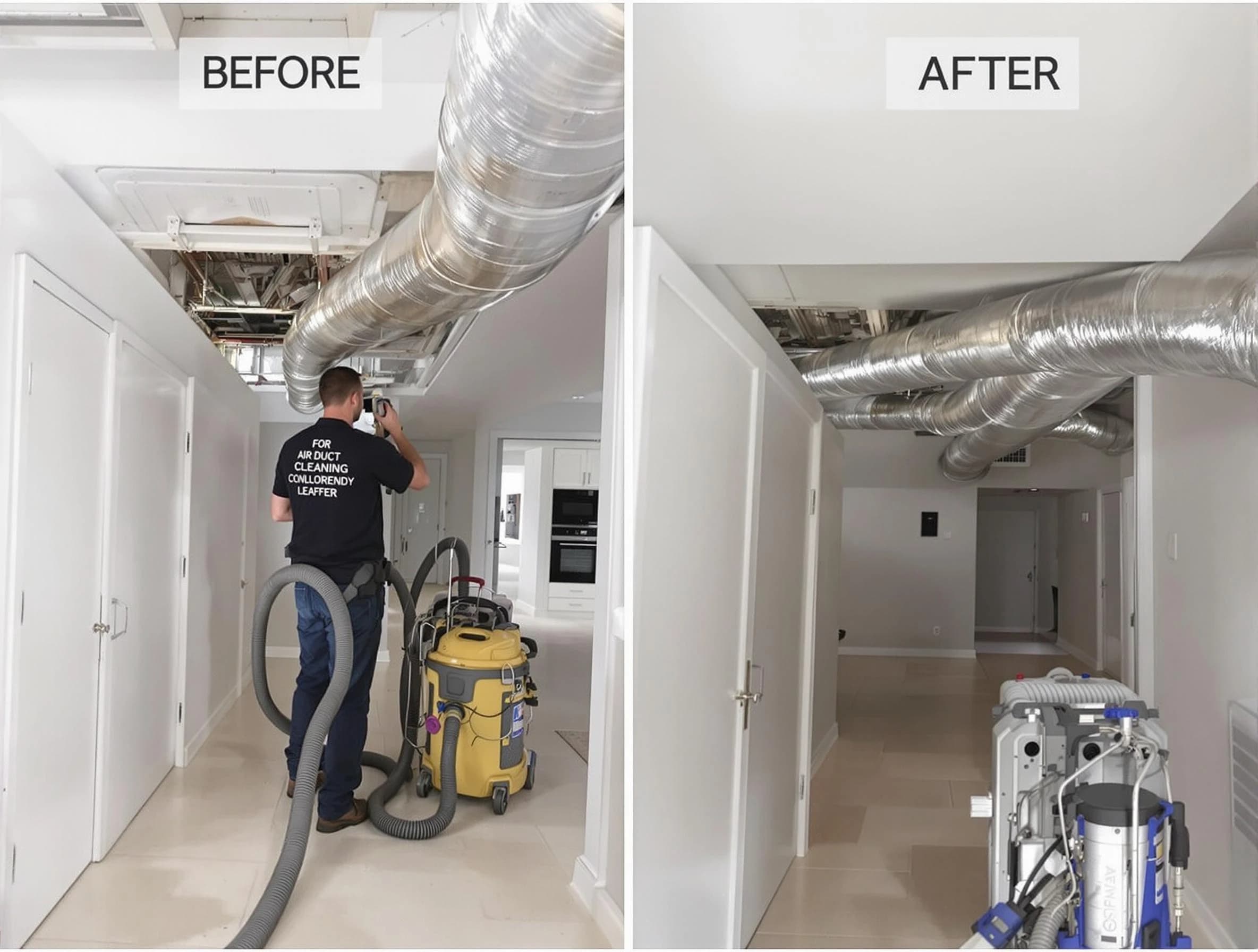 El Monte Air Duct Cleaning professional performing thorough air duct cleaning in El Monte